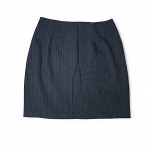Vintage Black Pinstripe Mini Skirt